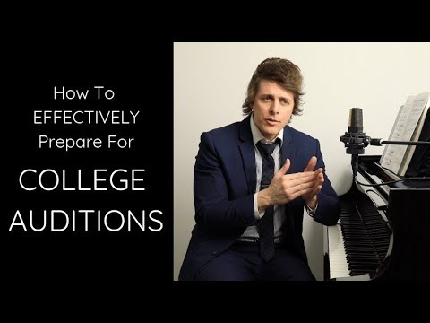 How to PREPARE for COLLEGE AUDITIONS - Josh Wright Piano TV