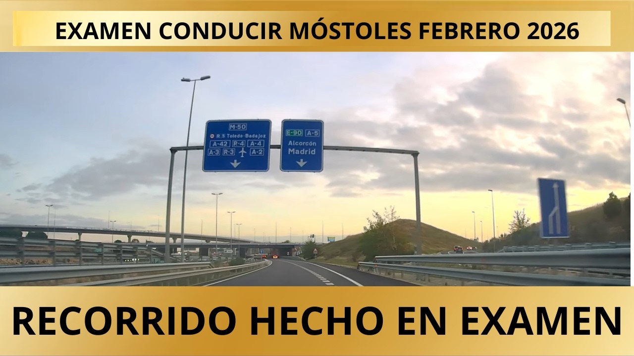 Examen de conducir Móstoles 2026: recorrido real que te puede tocar 🚗