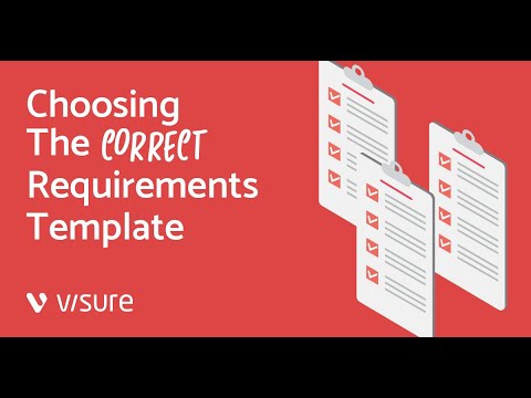 Choosing The Correct Requirements Template - By Jordan Kyriakidis, CEO ...
