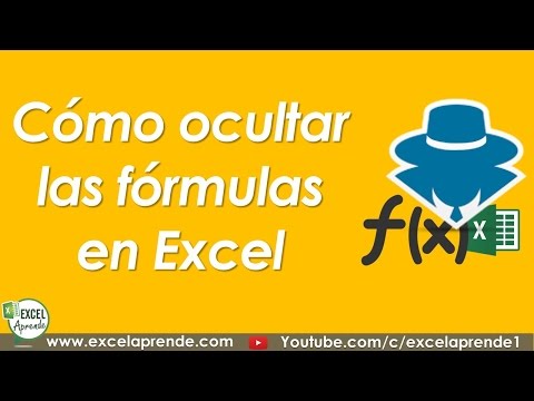 Video: Cómo Ocultar Una Fórmula En Excel