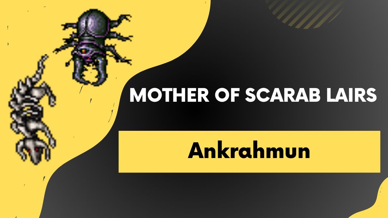 Tibia - RP Solo - Ankrahmun - Mother of Scarabs Lair - Ancient Scarab ...