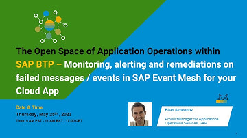 The Open Space of Application Operations within SAP BTP -  Monitoring, Alerting and Remediations