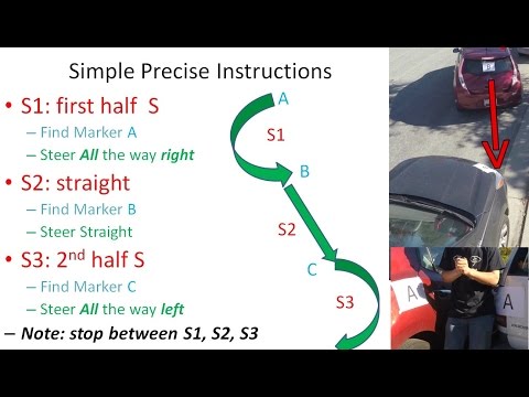 Easy 3-Step Parallel Parking With 3 Simple Markers -Optimal Solution Explained