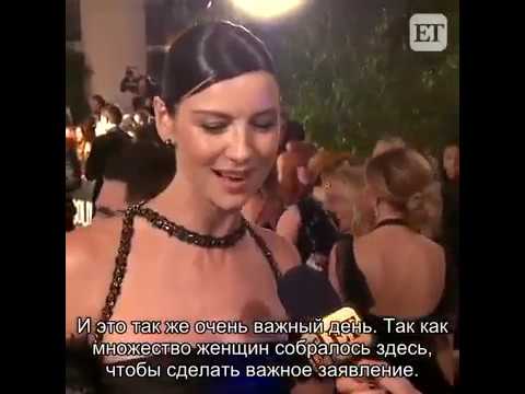 2018 Golden Globes red carpet EW [RUS-SUB]