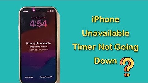iPhone Unavailable Timer Not Going Down--How to Fix