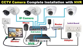 CCTV Camera Connection with NVR for Home @TheElectricalGuy