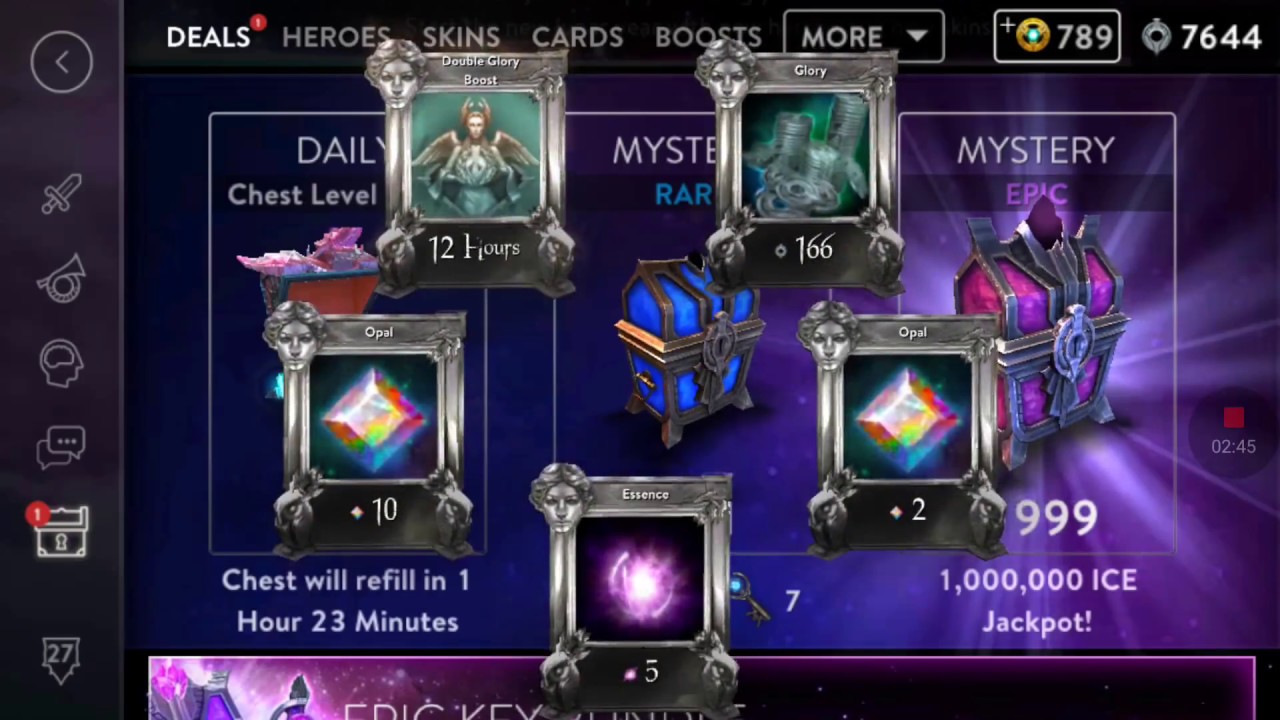 Vainglory : Opening 16 rare mystery chest.