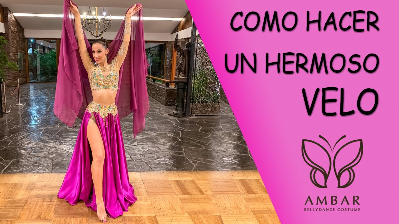 Como Confeccionar un para Danza 💜/ make a veil for Bellydance - YouTube