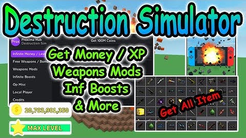 [OP] Roblox Destruction Simulator Script - Get Money/EXP | Get All Item & More 2022