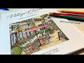   village charm by teresa goodridge  easy coloring tutorial  prismacolor pencils 