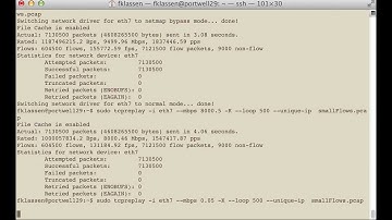 tcpreplay speed and flow rate control