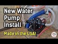 Installing New RV Water Pump - USA Adventure Gear 5300 ( Made in the USA)