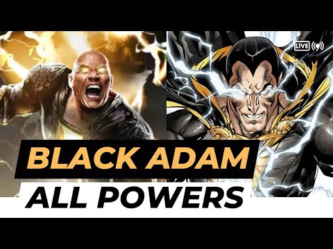 Black Adam All Powers | 7 Egyptian Gods Powers | Powerful DC Hero | Black Adam #dchero #comic
