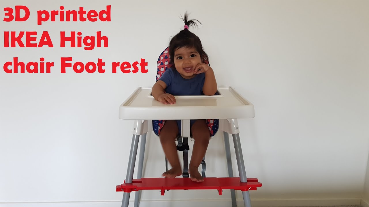 IKEA Antilop High Chair - DIY Foot Rest and Bib Holder 