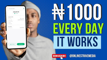 "New site" earn ₦1000 daily at ease without investment || make money online for free