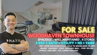 Spacious 4-Bedroom 3 Bath Townhouse in Woodhaven – A Rare Gem in District 25 FOR SALE