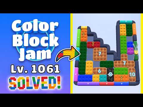 Color Block Jam - Level 1061 Walkthrough 🧩 | Solution & Gameplay (Rollic Games) 📱