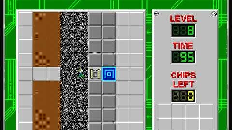 CHIPS.dat (CC1) level 8 AVI solution - "LESSON 8" - 95/100