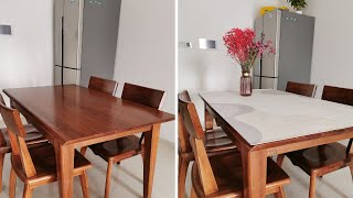 How to Place Silicone Dining Table Cover - Prevent Wood Surface Scratches Damage screenshot 3