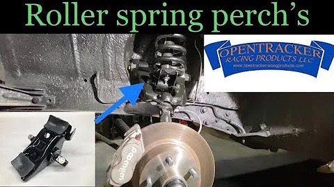 New roller bearing spring perch’s from open tracker racing on 1968-69 Fairlane/Torino Fastback.