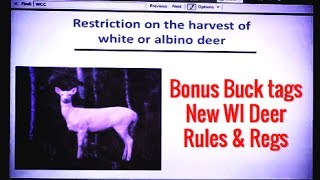 Wisconsin Spring Hearing... New Deer Hunting Regulations.