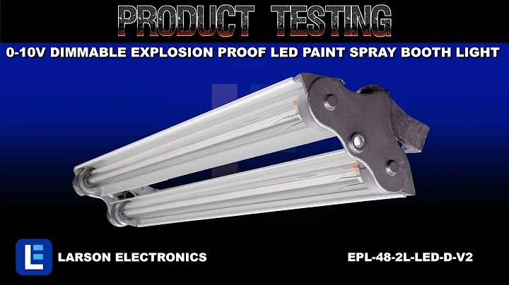 0-10V Dimmable Explosion Proof LED Paint Spray Booth light - Class 1 & 2 Div 1 - T6 - 7,000 Lumens