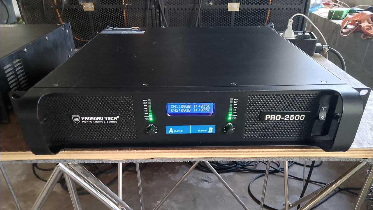 ✅เพาเวอร์แอมป์Proeuro tech pro2500 ตัวใหม่ไฟตรง สภาพสวยใหม่ สนใจสินค้า T-0653364269