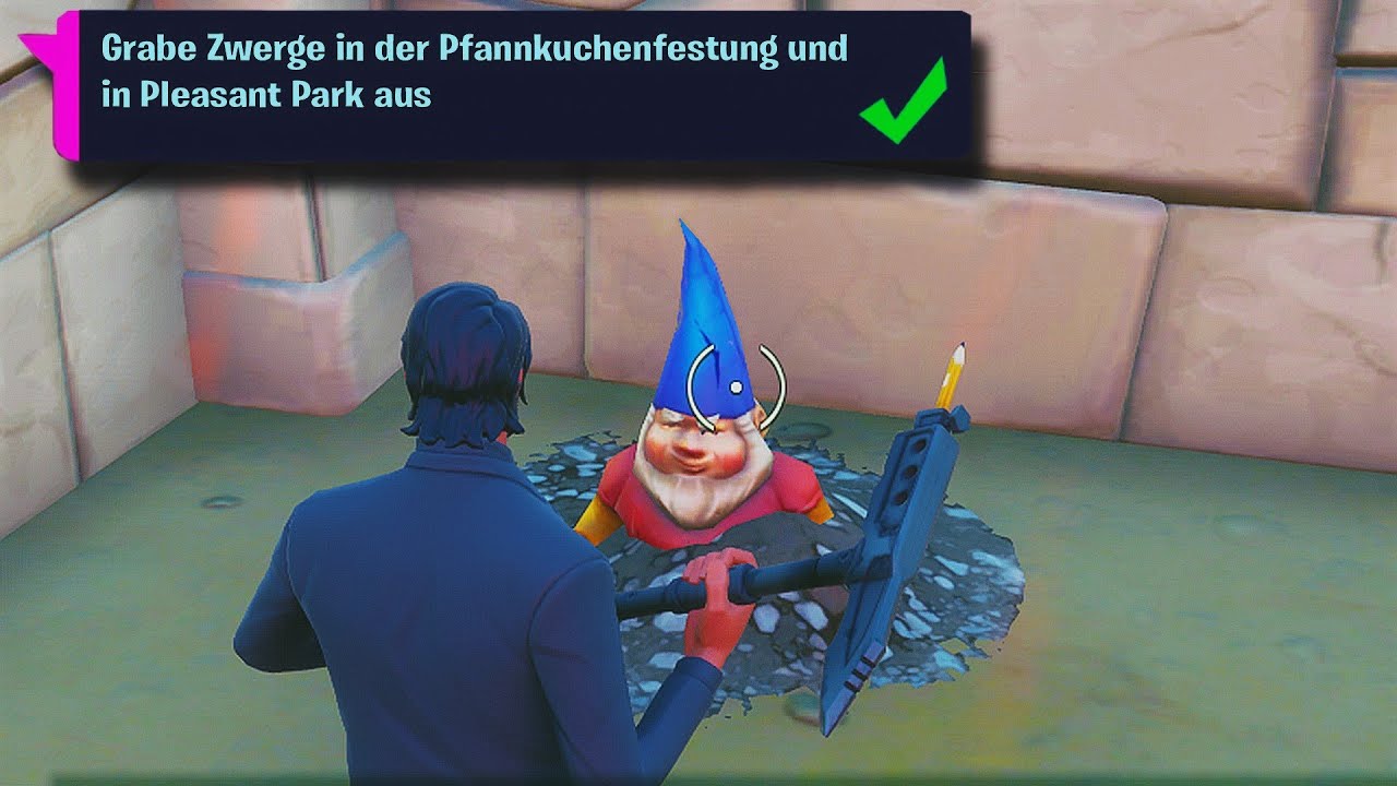 Grabe Zwerge in der Pfannkuchenfestung und in Pleasant Park aus ⛏️ Alle ...
