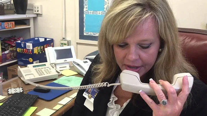 Principal Tina Holt does first day announcements a...