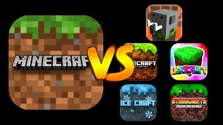 Minecraft PE VS It's 5 Best Copies (Android, iOS)