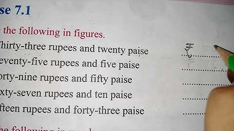 chapter 7 Money class 3 maths