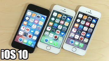 iPhone 5 vs iPhone 5S vs iPhone SE (iOS 10)
