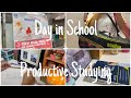 day in school + productive studying vlog
