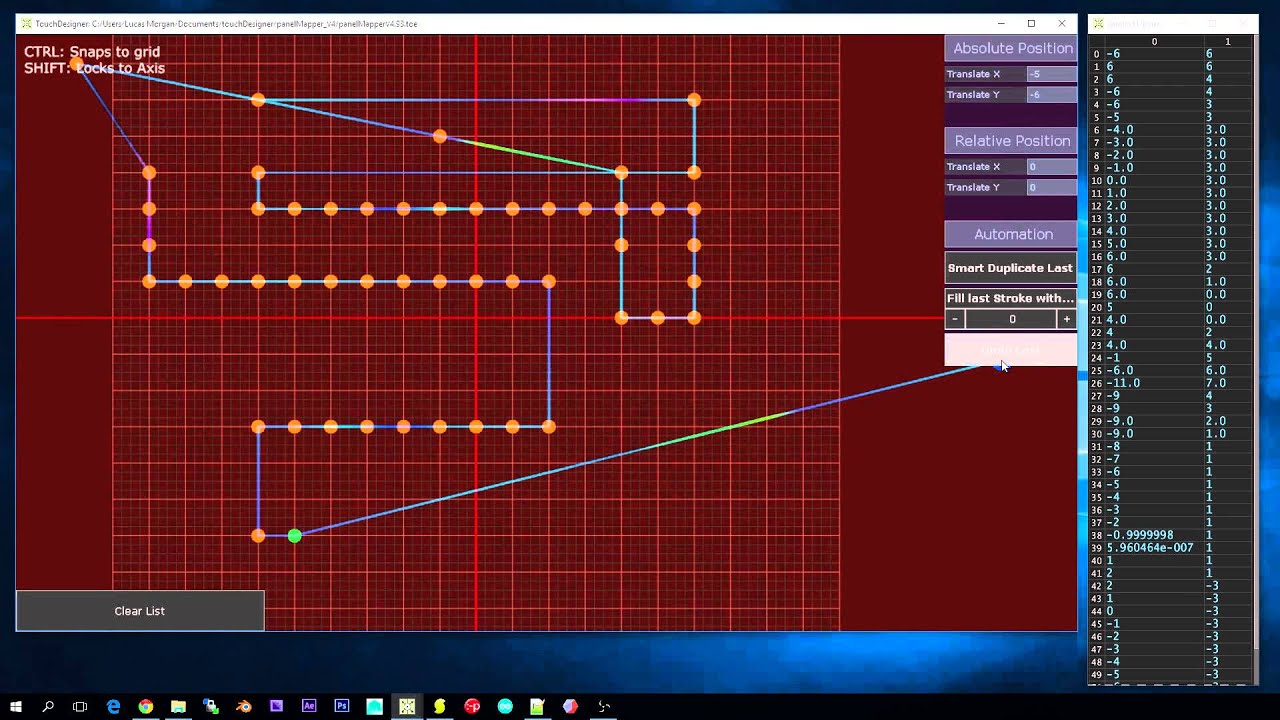 LED Panel Creator - Touch Designer - WIP#1 - YouTube