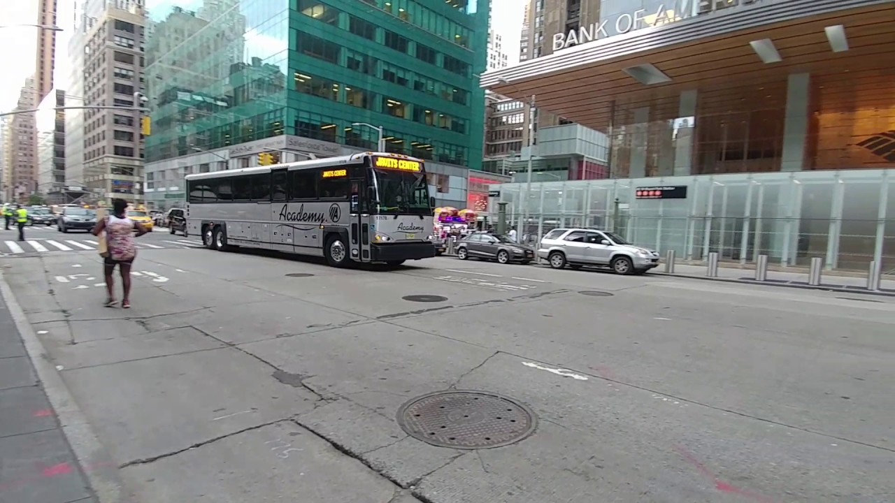 2017 MCI D4500CT 17173 Academy Bus to Javis Center at 42nd Street and 6th Avenue.