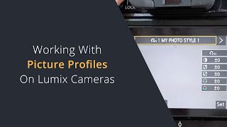Details Working with Photo Styles on Panasonic Cameras | Adding Extra Custom Photo Profiles on Lumix Cameras Update