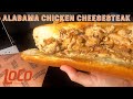 This is what a alabama chicken cheesesteak would be   loco cookers griddle