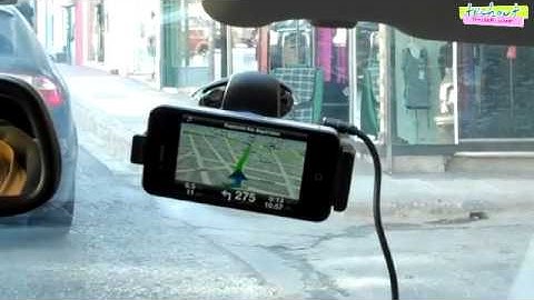 TomTom, iPhone Application + Official Car Kit, using in Car video