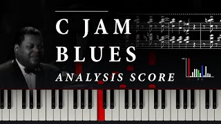 Visualizing Oscar Peterson&#39;s C JAM BLUES