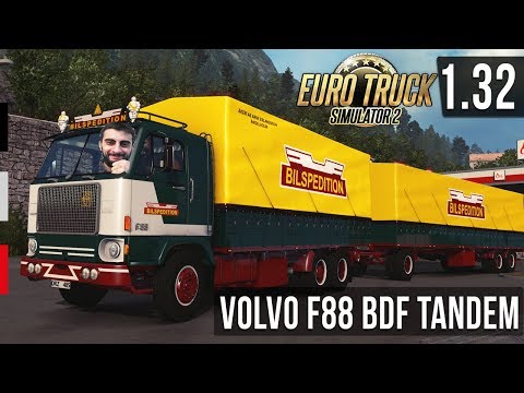 ETS 2 | 1.32 - Hareketli Paspaslar ve Volvo F88 Bilspedition [Wheelcam]