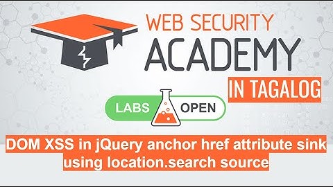 DOM XSS in jQuery anchor href attribute sink using location.search source | Portswigger Academy