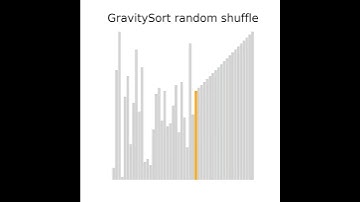 GravitySort on Random Shuffled Data - Beads Bring Order to Chaos! ⬇️🎲