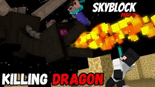 KILLING ENDER DRAGON IN SKYBLOCK