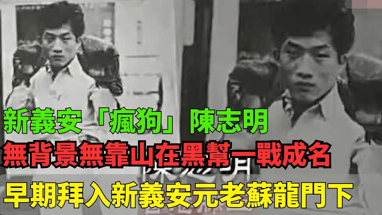 新義安「瘋狗」陳志明！綽號香港膝王！無背景無靠山在黑幫一戰成名！早期拜入新義安元老蘇龍門下！