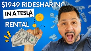 How to make $1948 ridesharing in a Tesla rental in 2022 and my daily breakdown of the Rental cost