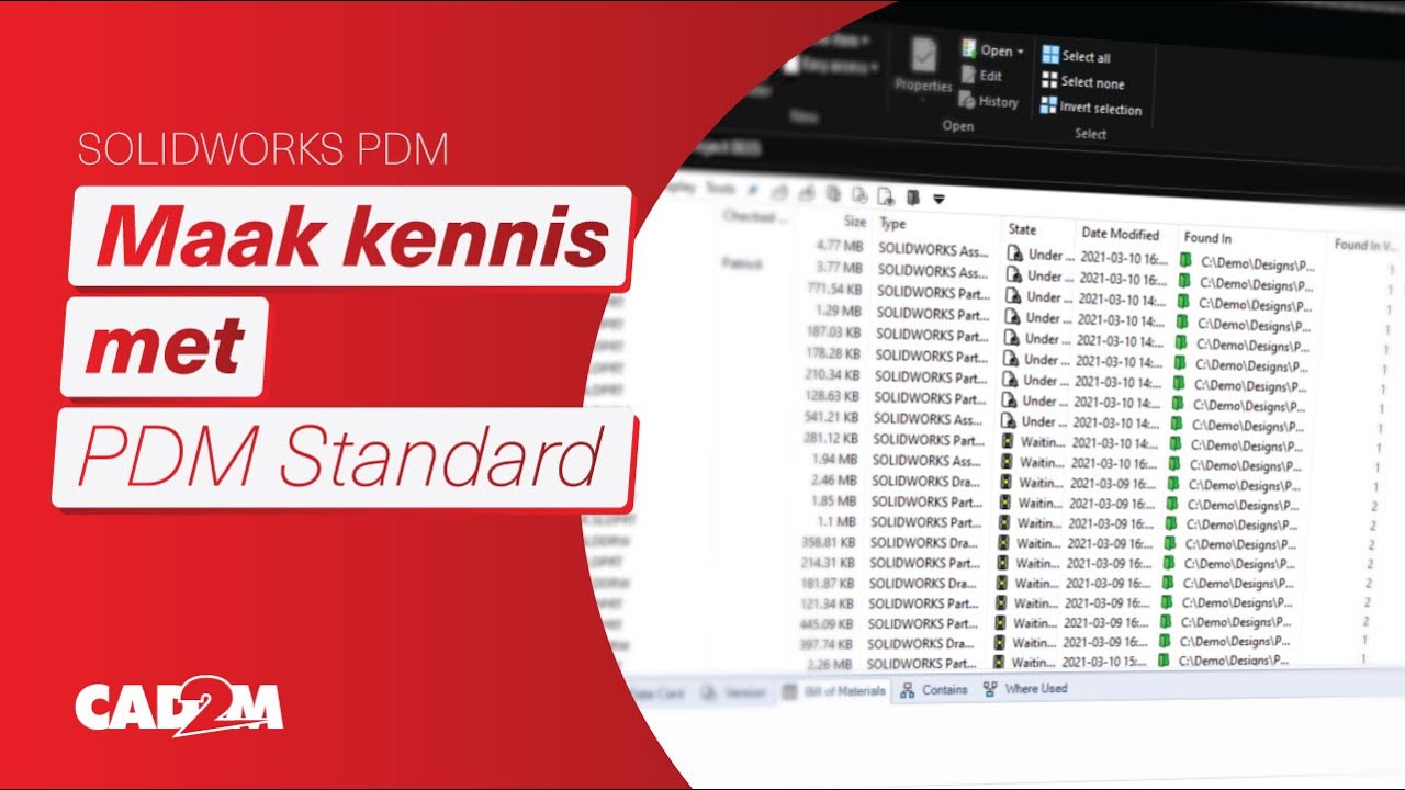 Maak kennis met SOLIDWORKS PDM Standard - YouTube
