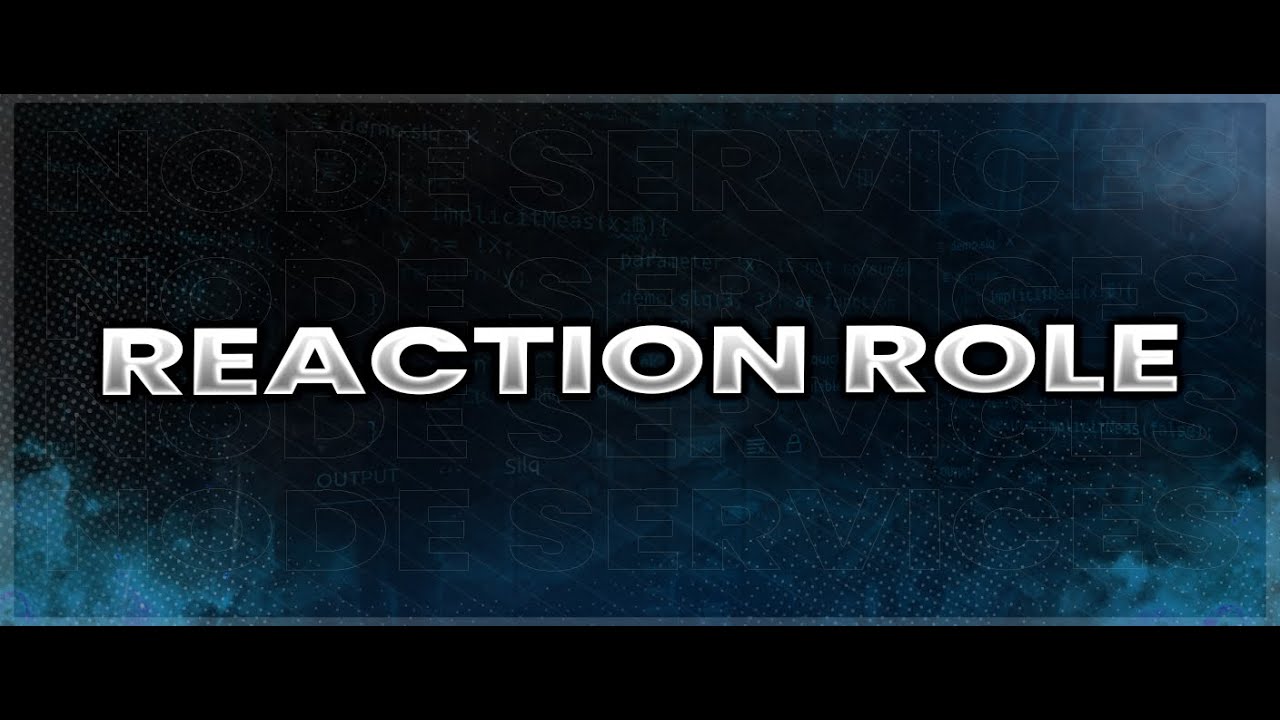 Node Reaction Role - Advanced Reaction Role [Showcase]