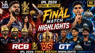RCB VS GT IPL 2026 FINAL FULL HIGHLIGHTS | Last Over Drama!