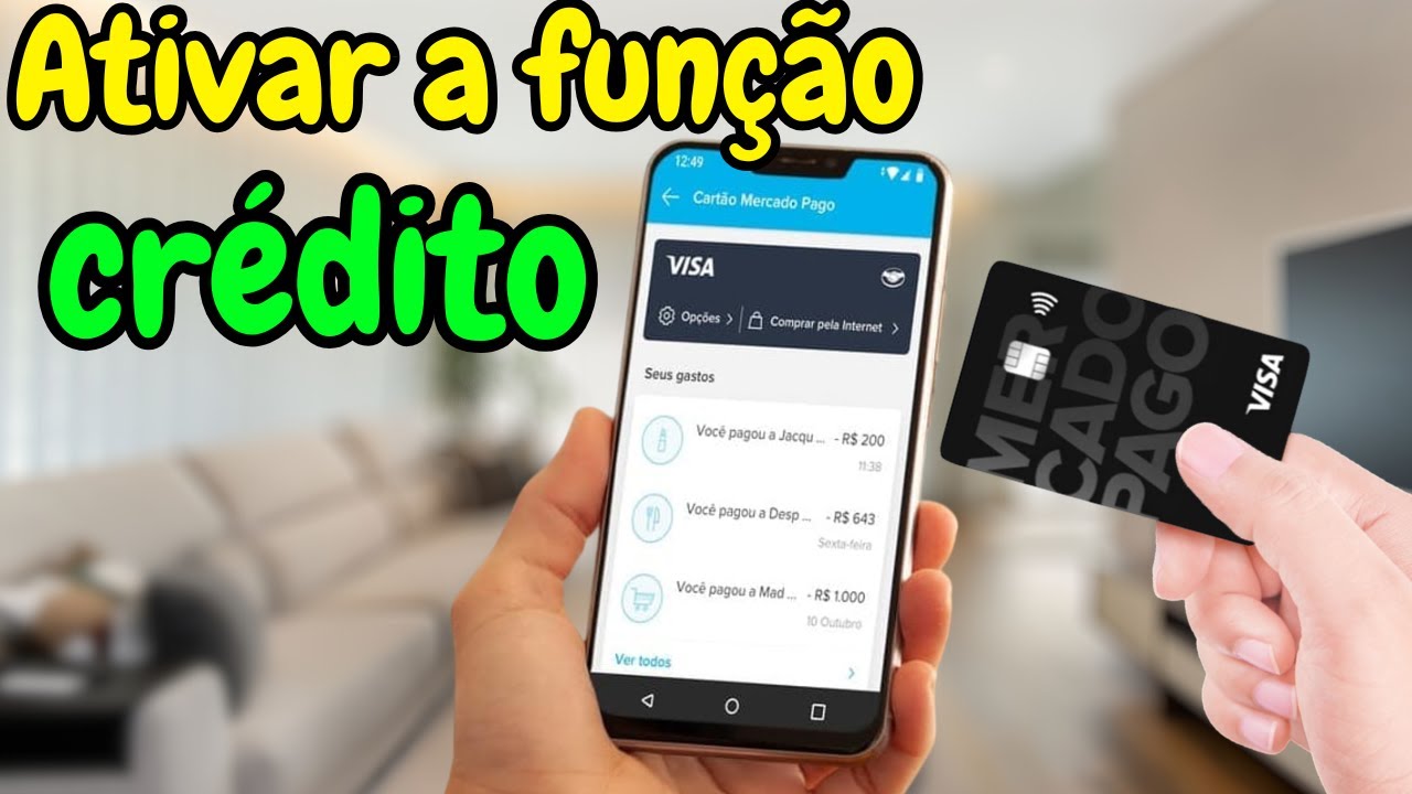 Como Ativar Função Crédito no Cartão Mercado Pago - YouTube