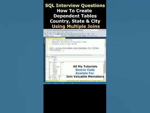 sql joins interview questions and answers dependent tables multiple ...